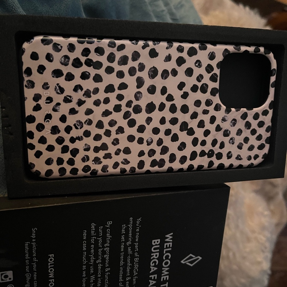 Burga iPhone case and fast charge clear onn iPhone case